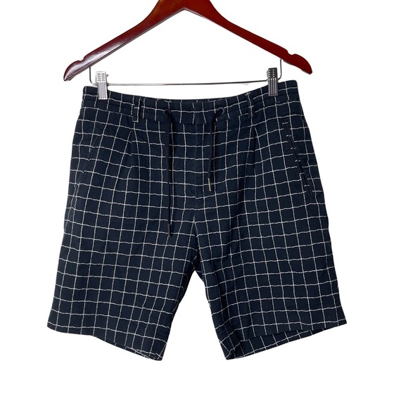 Hosio men black white check shorts sz 46IT US 36 - Picture 1 of 8
